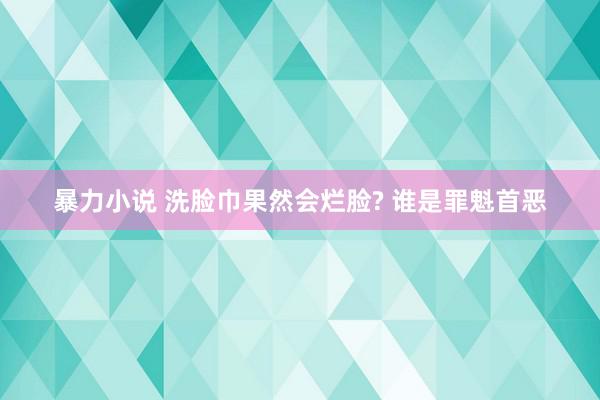 暴力小说 洗脸巾果然会烂脸? 谁是罪魁首恶