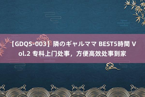 【GDQS-003】隣のギャルママ BEST5時間 Vol.2 专科上门处事，方便高效处事到家