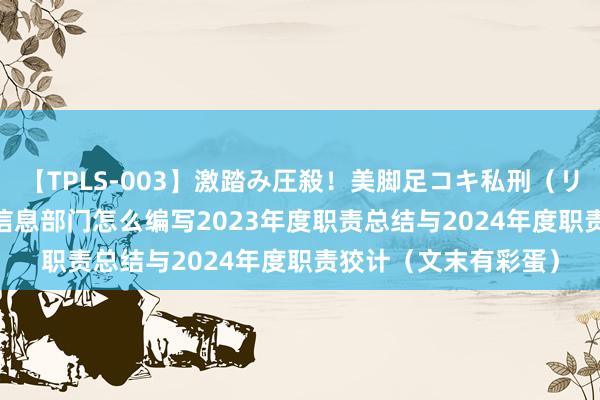 【TPLS-003】激踏み圧殺！美脚足コキ私刑（リンチ） JUN女王様 信息部门怎么编写2023年度职责总结与2024年度职责狡计（文末有彩蛋）